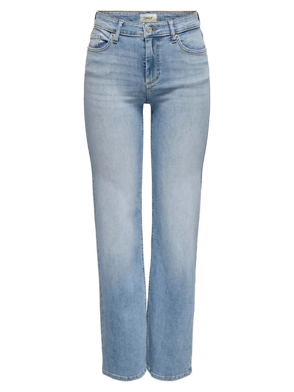 Only naisten farkut, ONLBLUSH MID STRAIGHT DNM TAI467 Vaaleansininen