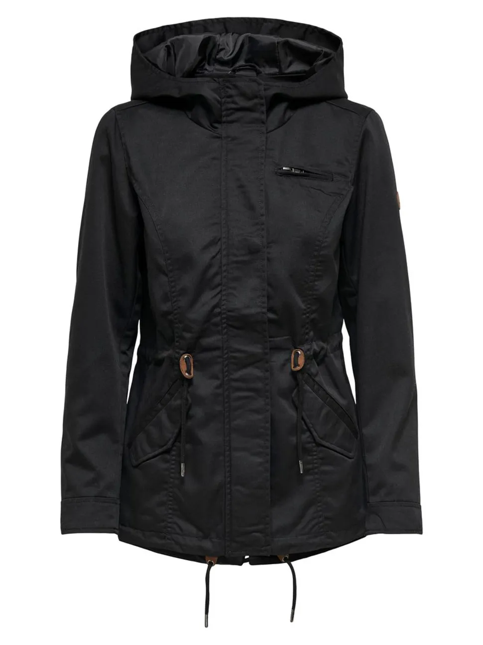 Only, Naisten Kevättakki, Lorca Canvas Parka Musta