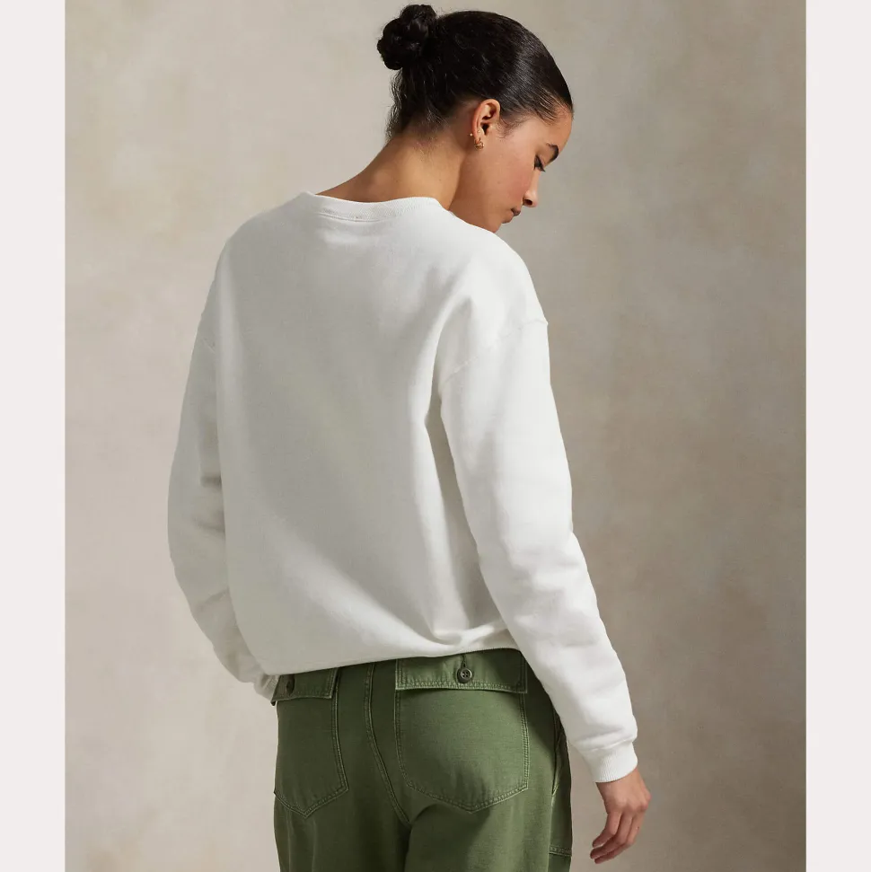 Polo Ralph Lauren college, LS SWEATSHIRT Valkoinen