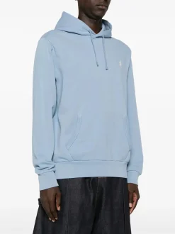 Polo Ralph Lauren miesten huppari, LOOPBACK FLEECE HOODIE Vaaleansininen