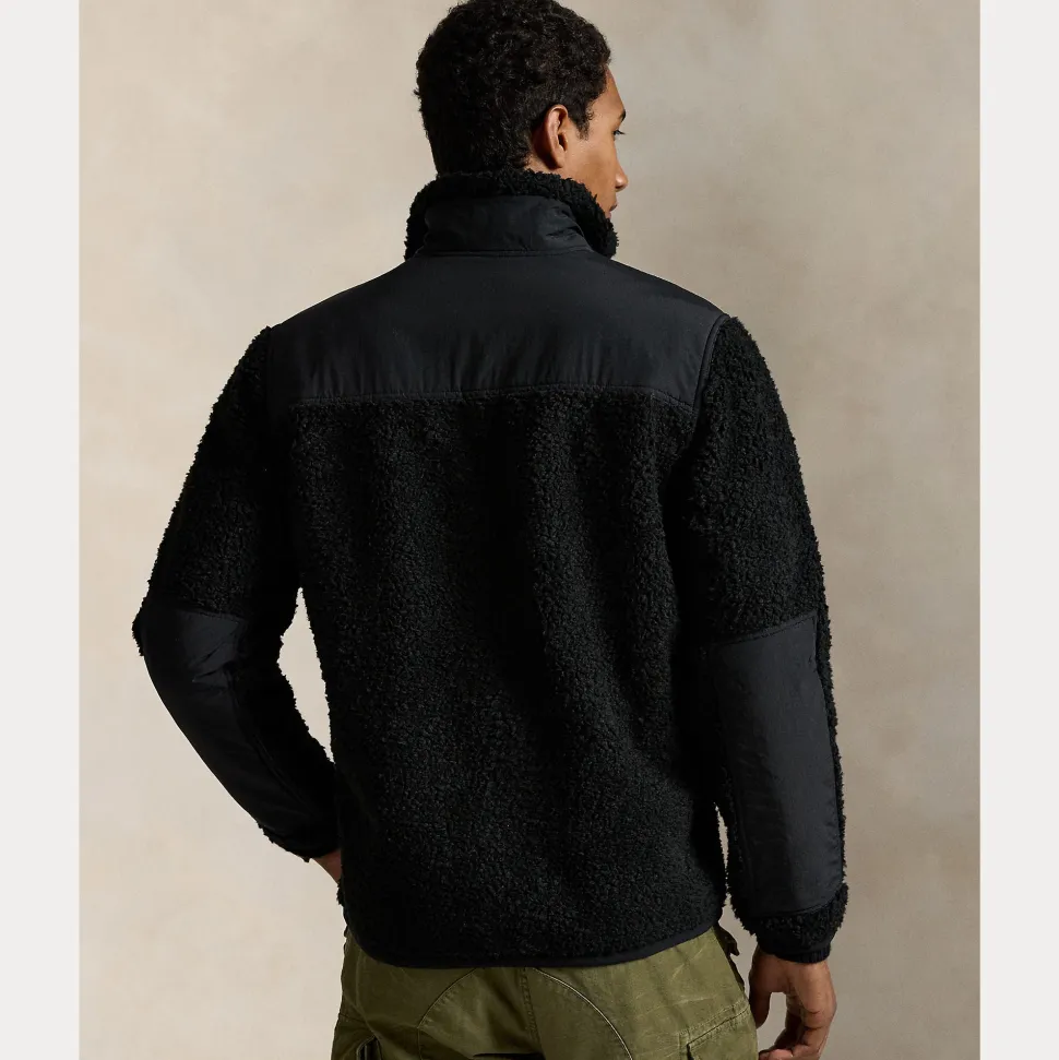 Polo Ralph Lauren miesten teddytakki Long Sleeve Full Zip, musta