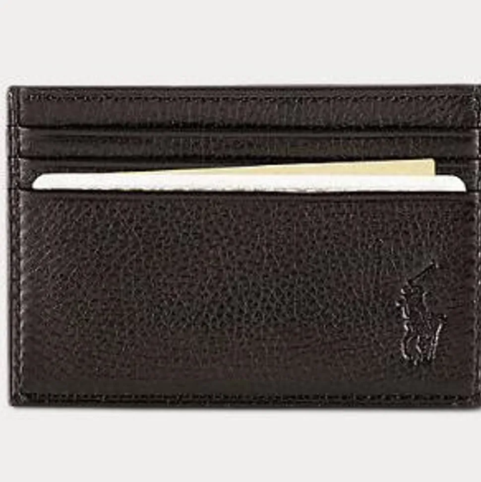 Polo Ralph Lauren miesten lompakko Multi CC Card Case Small, keskiruskea