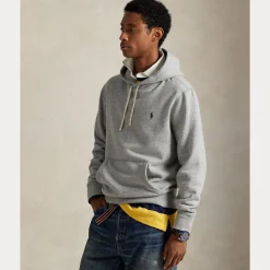 Polo Ralph Lauren miesten huppari, LONG PULL OVER HOODIE Keskiharmaa