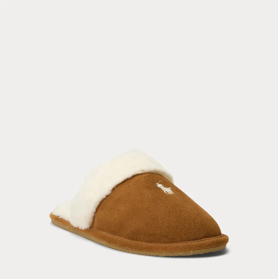 Polo Ralph Lauren naisten tossut Kelcie Flats, kameli