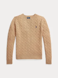 Polo Ralph Lauren naisten neulepusero, JULIANNA LS PULLOVER Kameli