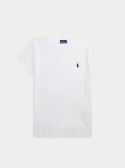 Polo Ralph Lauren naisten t-paita, NEW RLTPP-SHORT SLEEVE-T-SHIRT Valkoinen