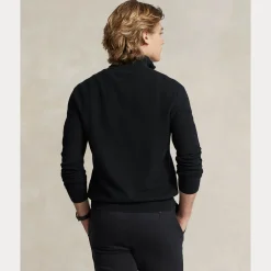 Polo Ralph Lauren puolivetoketjullinen neule, POLO HALF ZIP Musta