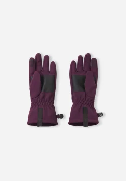 Reima softshell käsineet, TEHDEN SOFTSHELL GLOVES Viininpunainen