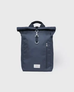 Sandqvist unisex reppy GROUND Rolltop Backpack L, tummansininen