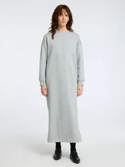 Selected Femme naisten mekko, SLFGIA LS ANKLE DRESS Vaaleanharmaa