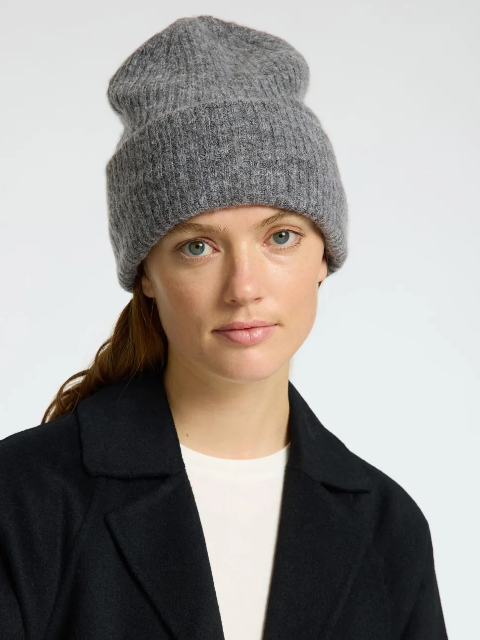 Selected Femme naisten pipo Slfmaline Knit Beanie, vaaleanharmaa