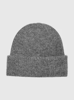 Selected Femme naisten pipo Slfmaline Knit Beanie, vaaleanharmaa