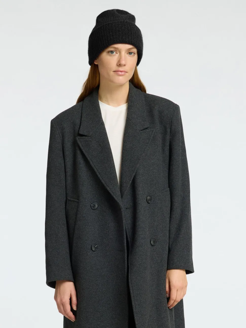 Selected Femme naisten pipo Slfmaline Knit Beanie, musta