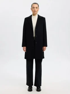 Selected Femme naisten takki, SLFSASJA LANO COAT Black