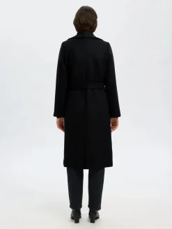 Selected Femme naisten takki SLFROSA LANO COAT, musta