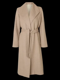 Selected Femme naisten takki, SLFROSA LANO COAT Sandshell Melange