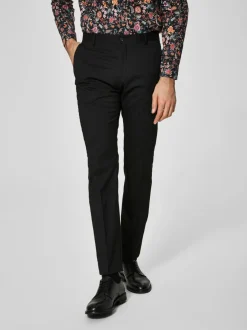 Selected Miesten Housut NEW MYLO LOGAN TROUSER NOS Musta