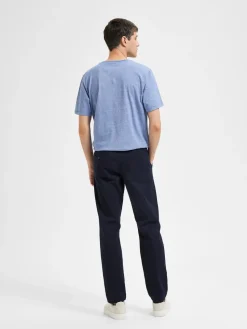 Selected, Miesten Housut, NEW MILES FLEX CHINO NOS Dark Sapphire