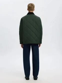 Selected miesten tikkitakki, CARLOS QUILTED JKT Kalamata