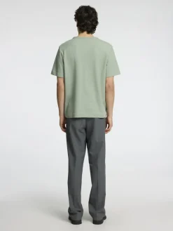 Selected t-paita, JOSEPH PIQUE SS O-NECK Vihreä