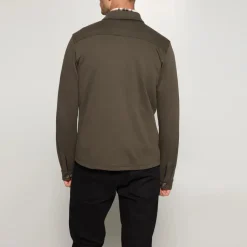 Signal miesten paita, BERTLE ZIP OVERSHIRT Armeijanvihreä