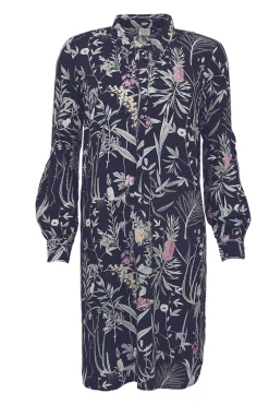 S.T.I naisten tunikamekko, KENLIA TUNIC DRESS Sininen Kuosi