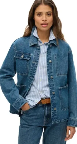 Superdry naisten farkkutakki, Denim Chore Jacket Indigo