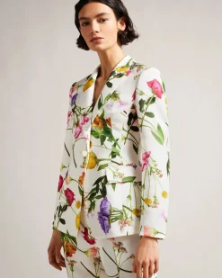 Ted Baker Bleiseri, ZIAAH BLAZER Valkopohjainen Kuosi