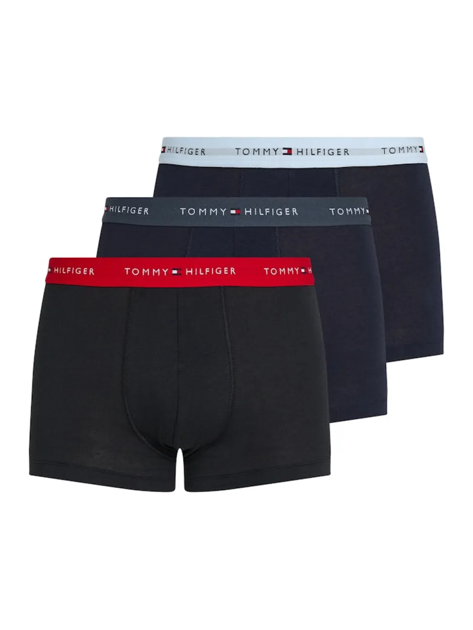 Tommy Hilfiger bokserit, 3-pack Musta