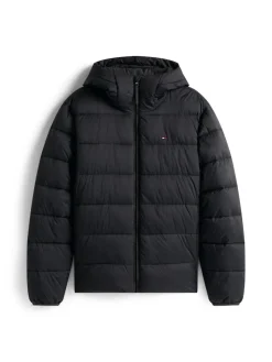 Tommy Hilfiger mieesten takki, MID WEIGHT HOODED JACKET Musta