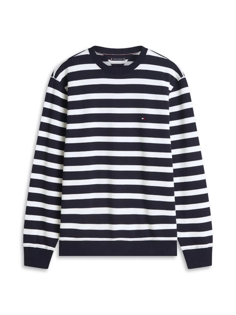 Tommy Hilfiger miesten collegepaita ESS Terry Block STP Sweatshirt, raidallinen sininen