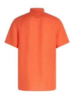 Tommy Hilfiger miesten paita, PIGMENT DYED LINEN RF SS Oranssi