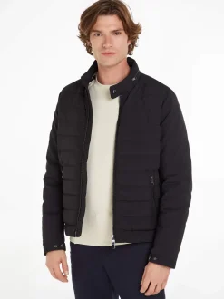 Tommy Hilfiger Miesten Syystakki, K DF CAFE RACER Musta