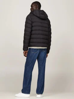 Tommy Hilfiger Miesten Takki, HOODED JACKET Musta