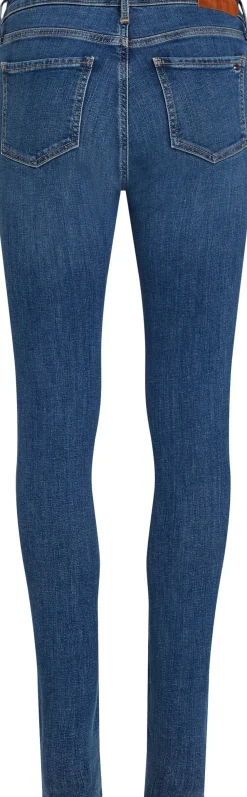 Tommy Hilfiger naisten farkut, COMO SKINNY RW MID BLUE Indigo