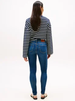 Tommy Hilfiger naisten farkut, FLO WIDE LEG JEANS Indigo