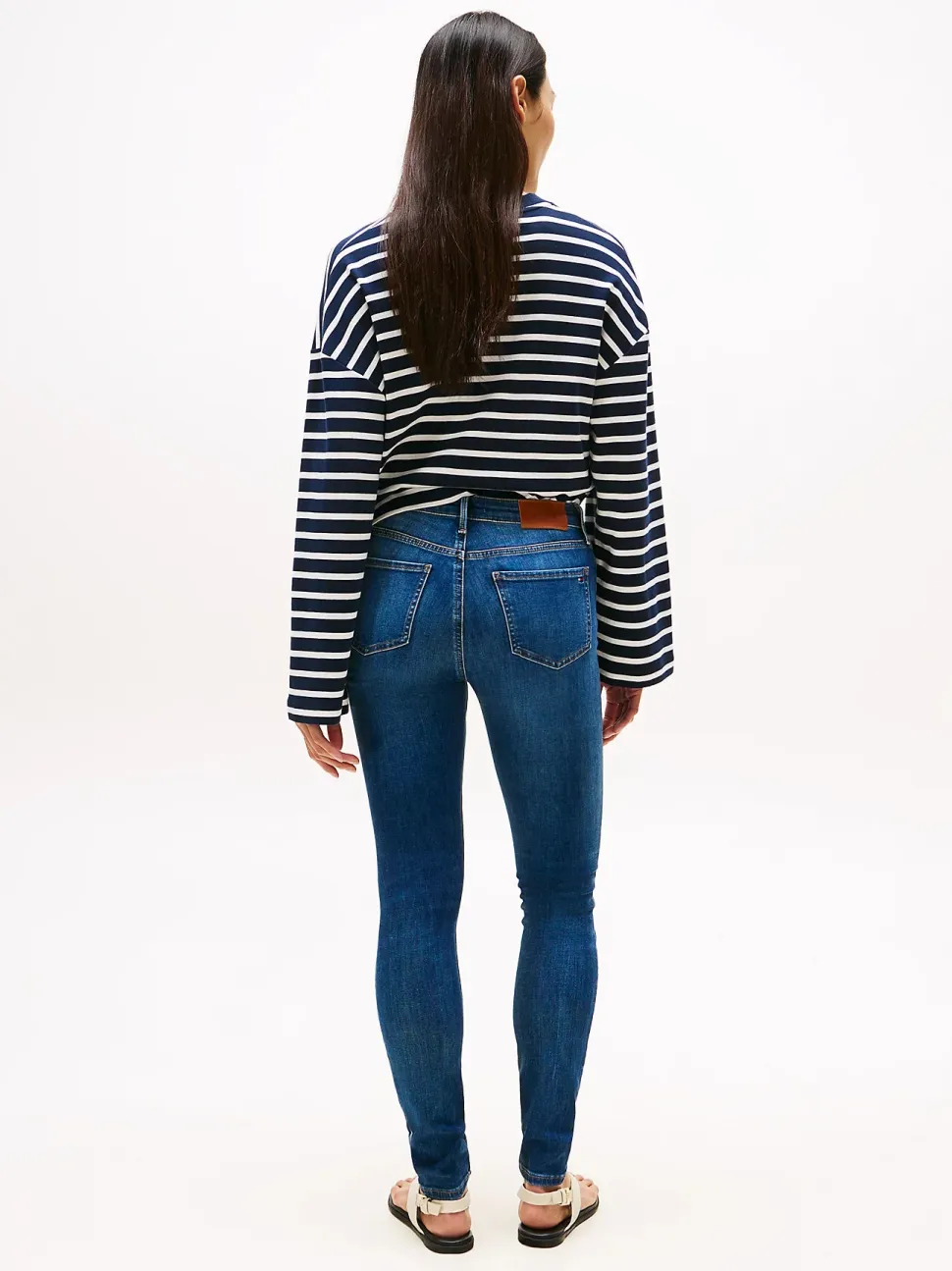 Tommy Hilfiger naisten farkut, FLO WIDE LEG JEANS Indigo