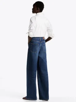 Tommy Hilfiger Naisten Farkut, WIDE LEG HW LOU Indigo