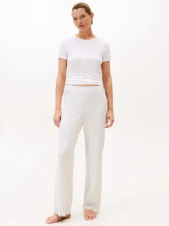 Tommy Hilfiger naisten housut, LACE PANT Vaaleanharmaa