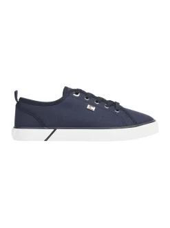 Tommy Hilfiger Naisten Kengät, VULC CANVAS SNEAKER Tummansininen