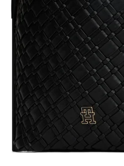 Tommy Hilfiger naisten laukku TH BRAIDED SHOULDER BAG, musta