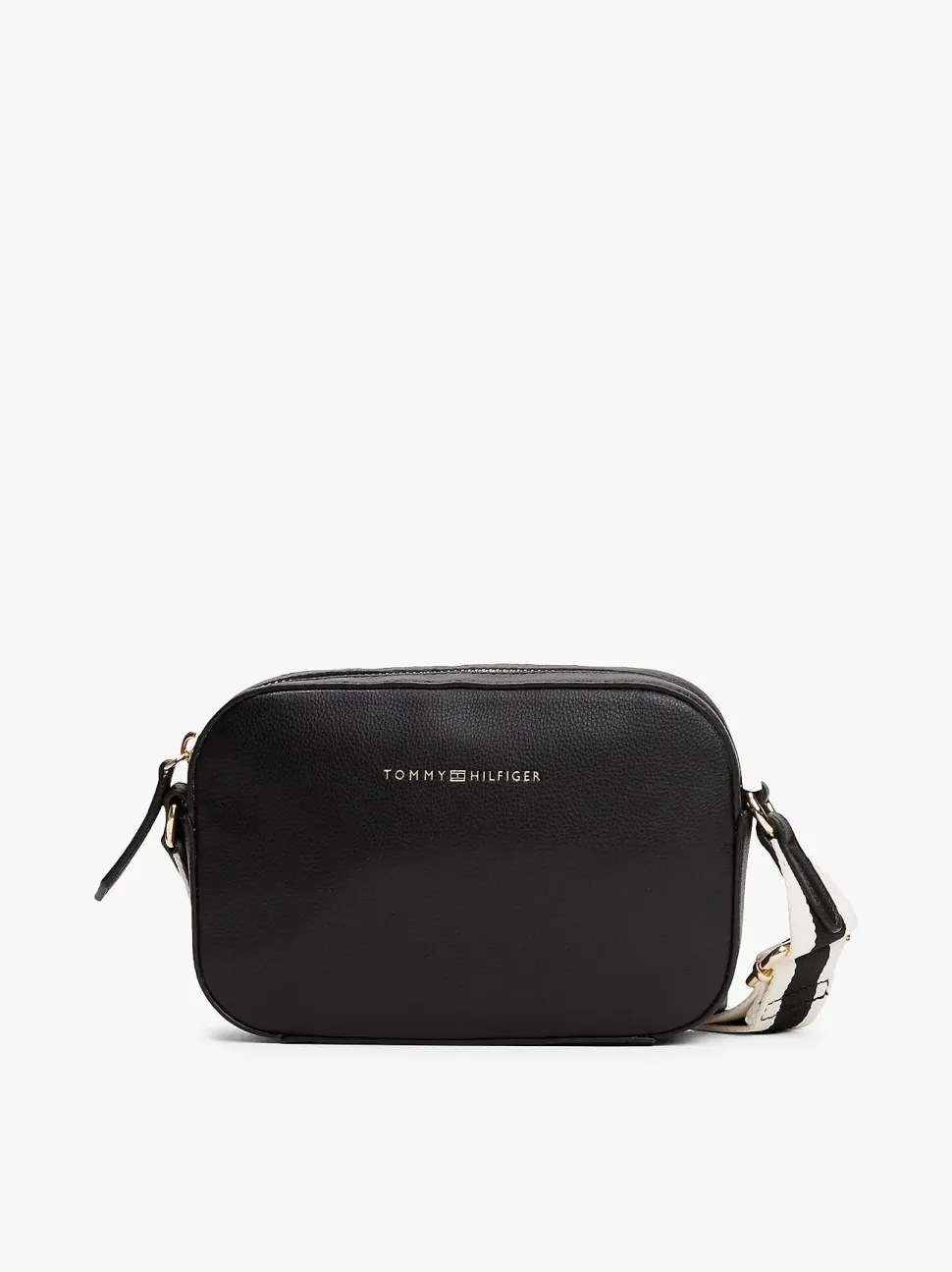 Tommy Hilfiger naisten laukku, TH LOGOTAPE CAMERA BAG Musta