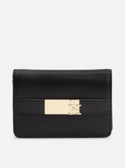 Tommy Hilfiger Naisten Lompakko, TH HERITAGE SLIM MED WALLET Musta