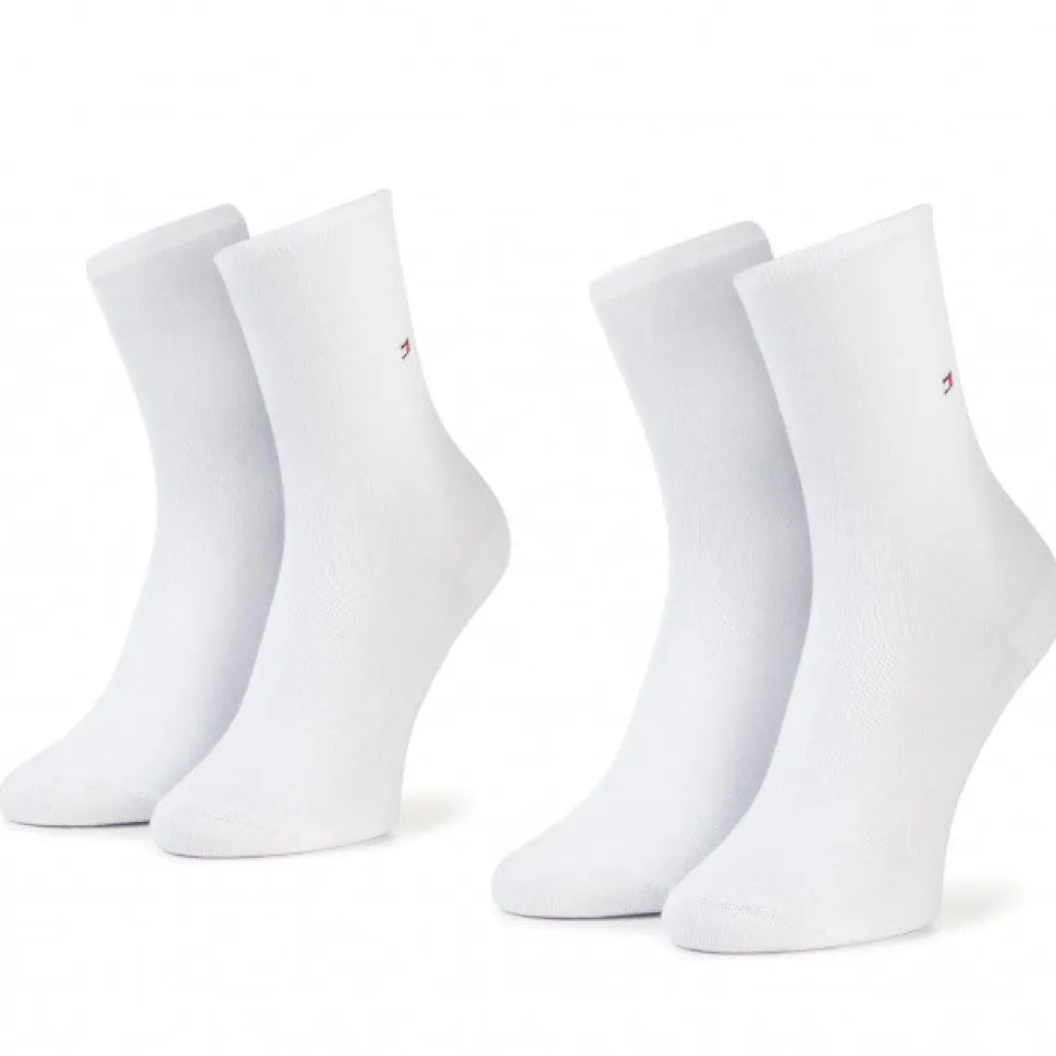 Tommy Hilfiger naisten sukat, 2-pack Valkoinen