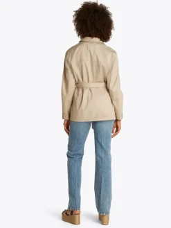 Tommy Hilfiger naisten takki, GOLD BUTTON UTILITY JACKET Vaalea Beige