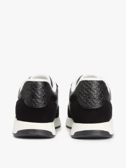 Tommy Hilfiger naisten tennarit Monogran Mix Material Runner, musta