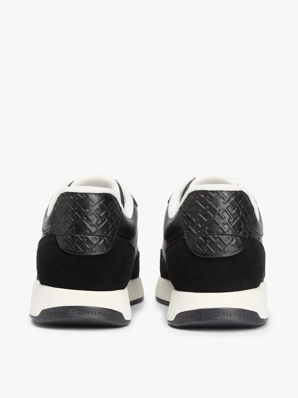 Tommy Hilfiger naisten tennarit Monogran Mix Material Runner, musta