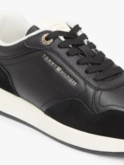 Tommy Hilfiger naisten tennarit Monogran Mix Material Runner, musta