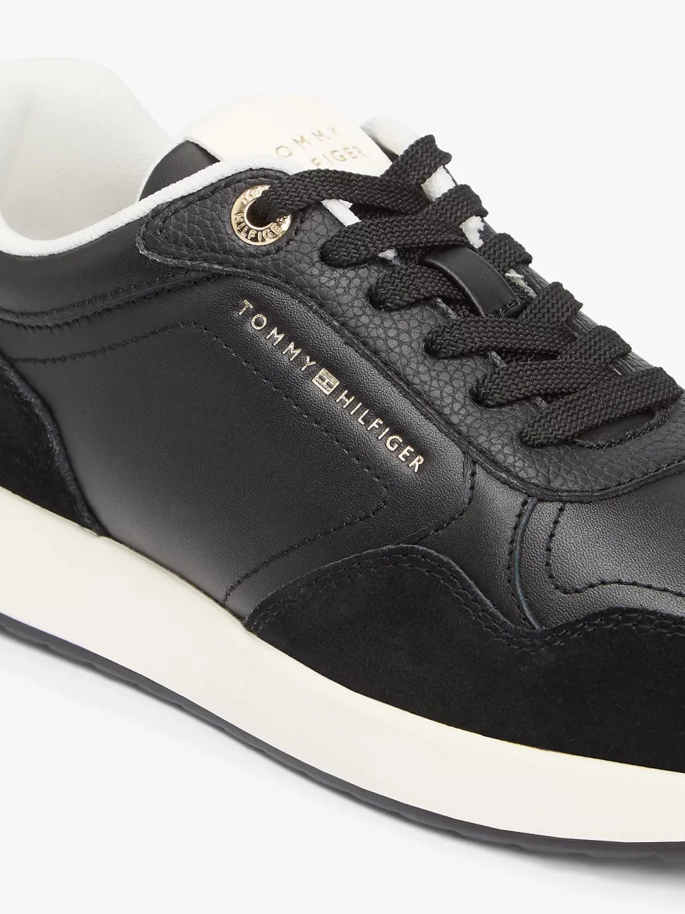 Tommy Hilfiger naisten tennarit Monogran Mix Material Runner, musta