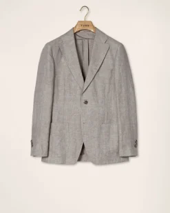 Turo irtotakki Bilbao HL Modern Fit Linen Jacket, ruskea